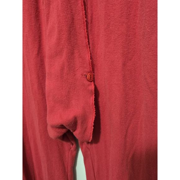 Vintage Indera One Piece Men's XL Red Button Butt Flap Longjohns 100% Cotton - Picture 7 of 11